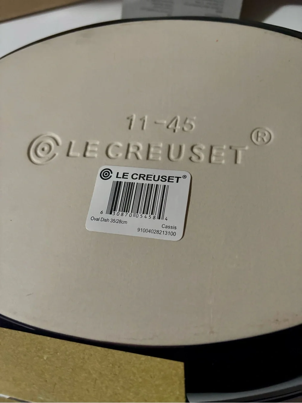 NWT Le Creuset Oval Dish in Cassis 35/28cm